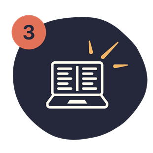 Laptop with learning content